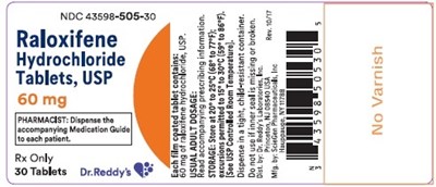 60 mg 30tab.jpg PACKAGE LABEL – Raloxifene, 60mg bottle, 30ct - 60 mg 30tab